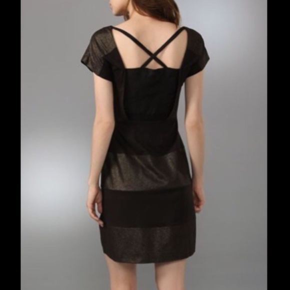 Marc by Marc Jacobs Louisa Dress in black & gold XS - Picture 3 of 6